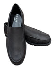 Deerskin Loafer with Vibram Rubber Outsole - Black Shoes40