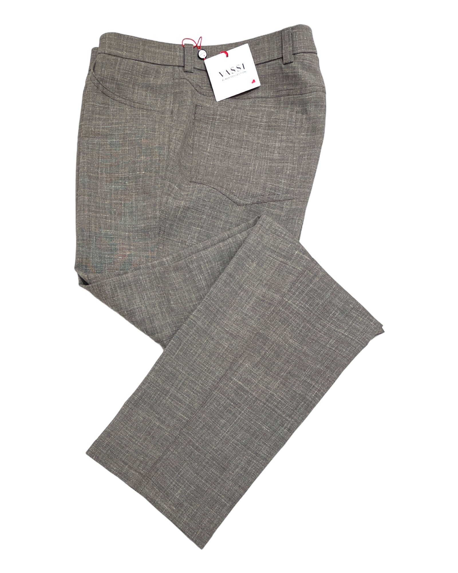 Easy Care Linen 5-Pocket Pants in Taupe CASUAL PANTS32