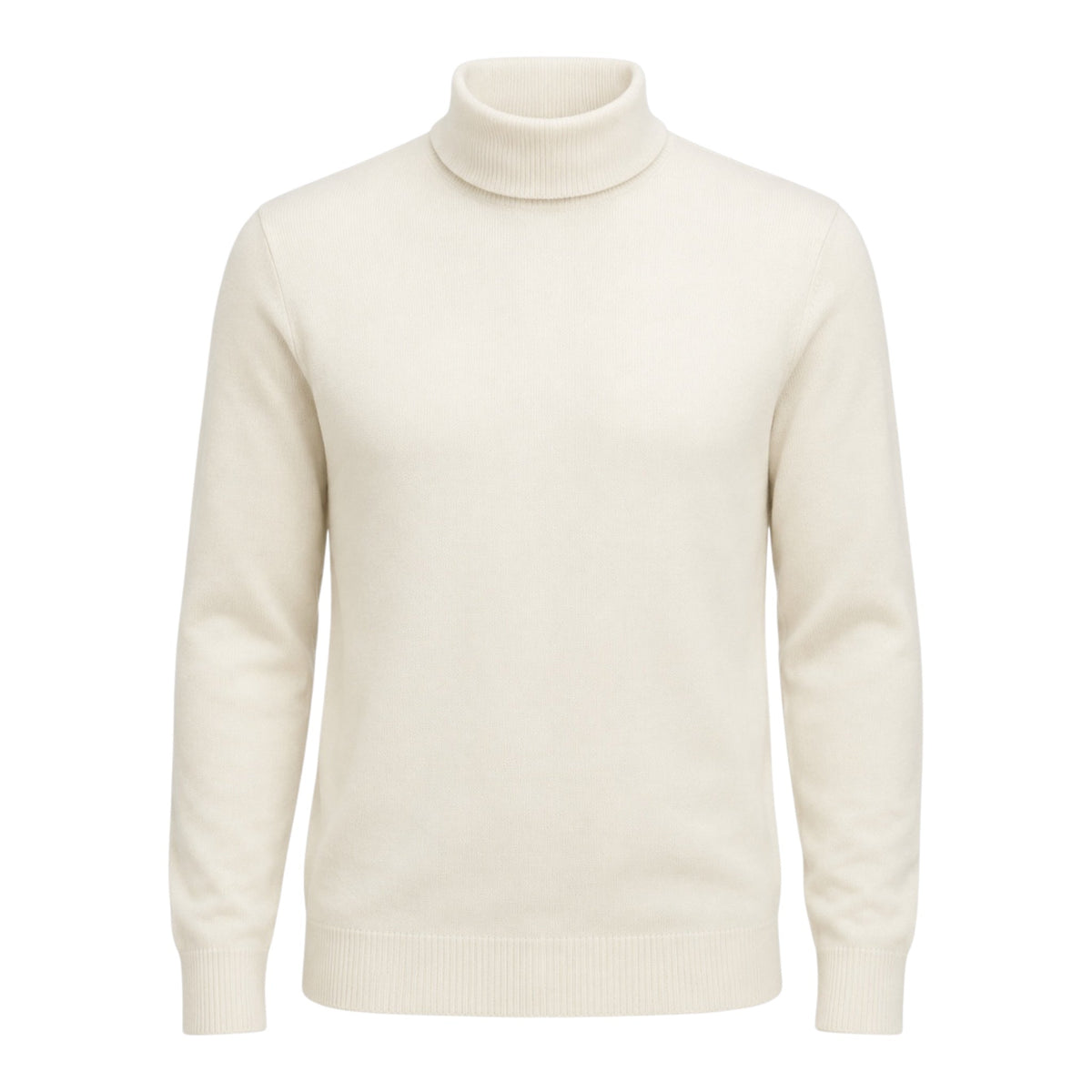 Extra-Fine Merino Wool Turtleneck - Beige SWEATERSM