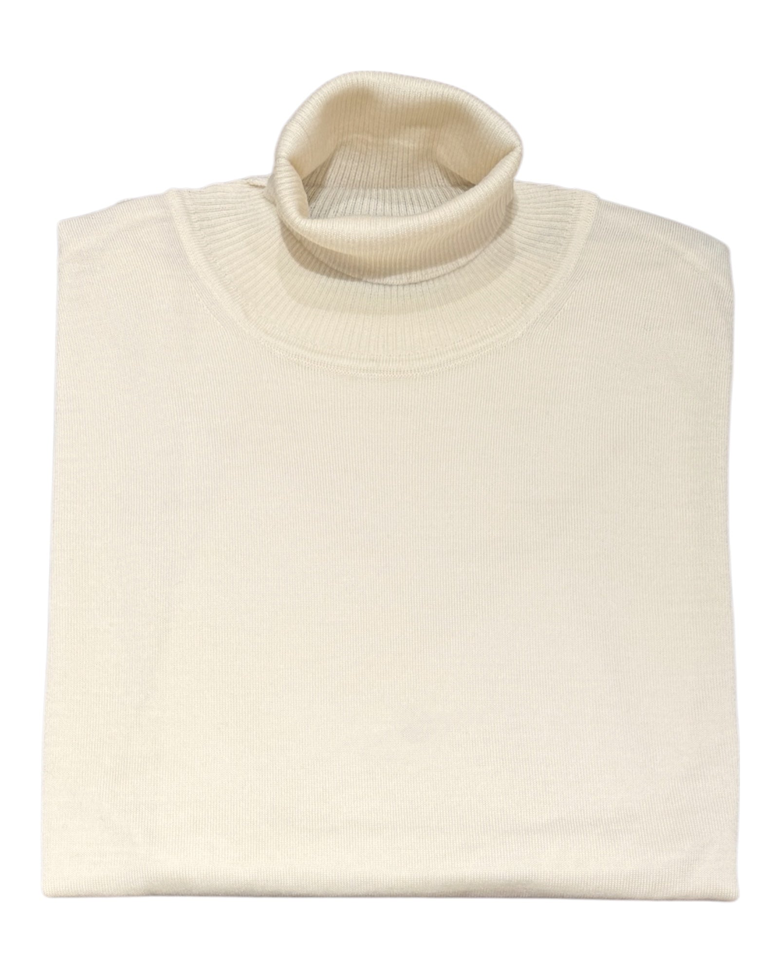 Extra - Fine Merino Wool Turtleneck - Beige SWEATERSM
