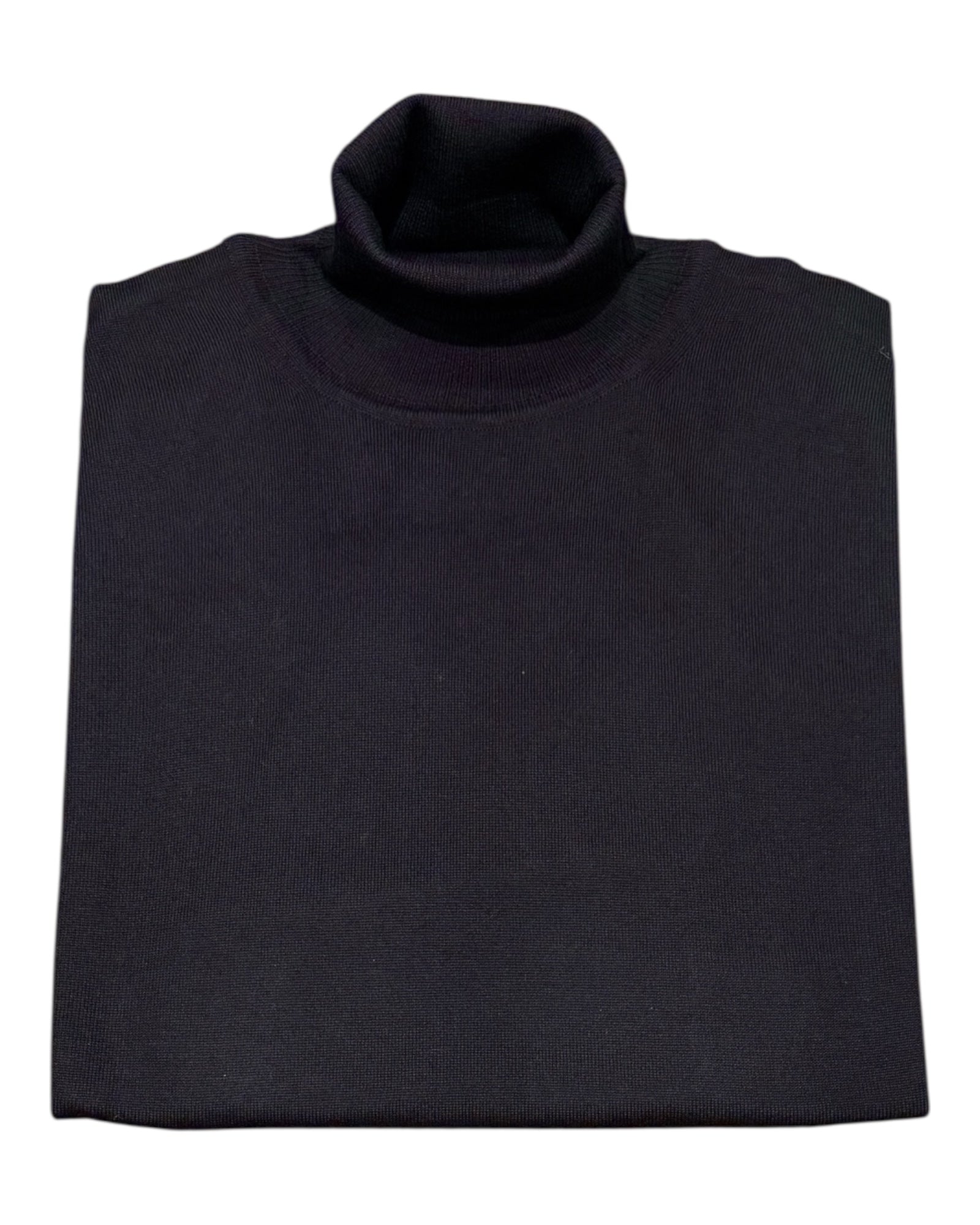 Extra - Fine Merino Wool Turtleneck - Black SWEATERSM