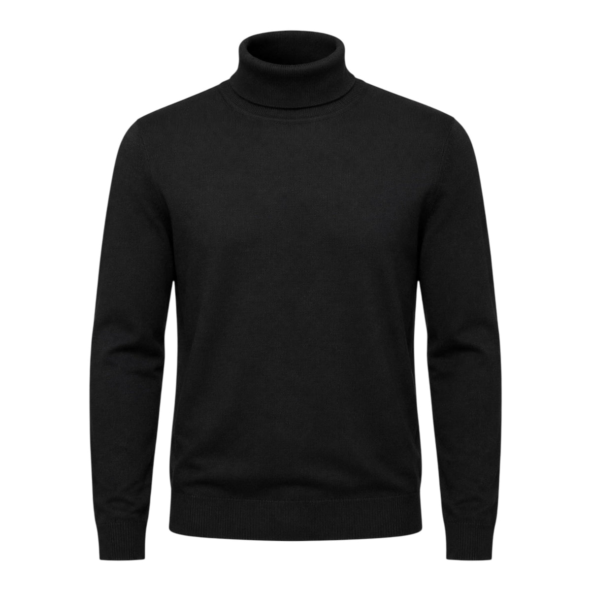 Extra-Fine Merino Wool Turtleneck - Black SWEATERSM