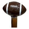 Football Decorated Long Shoehorn - Chestnut/Silver Spoon SHOEHORN
