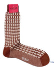 Geometric Vintage Merino Wool Socks SocksRust