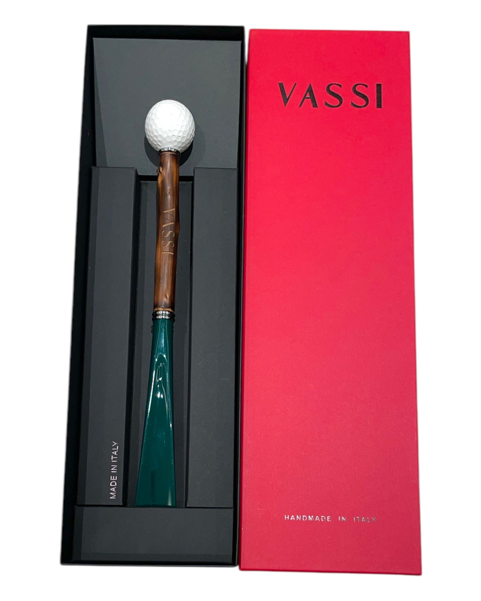 Golf Ball Shoehorn - White/Green SHOEHORN