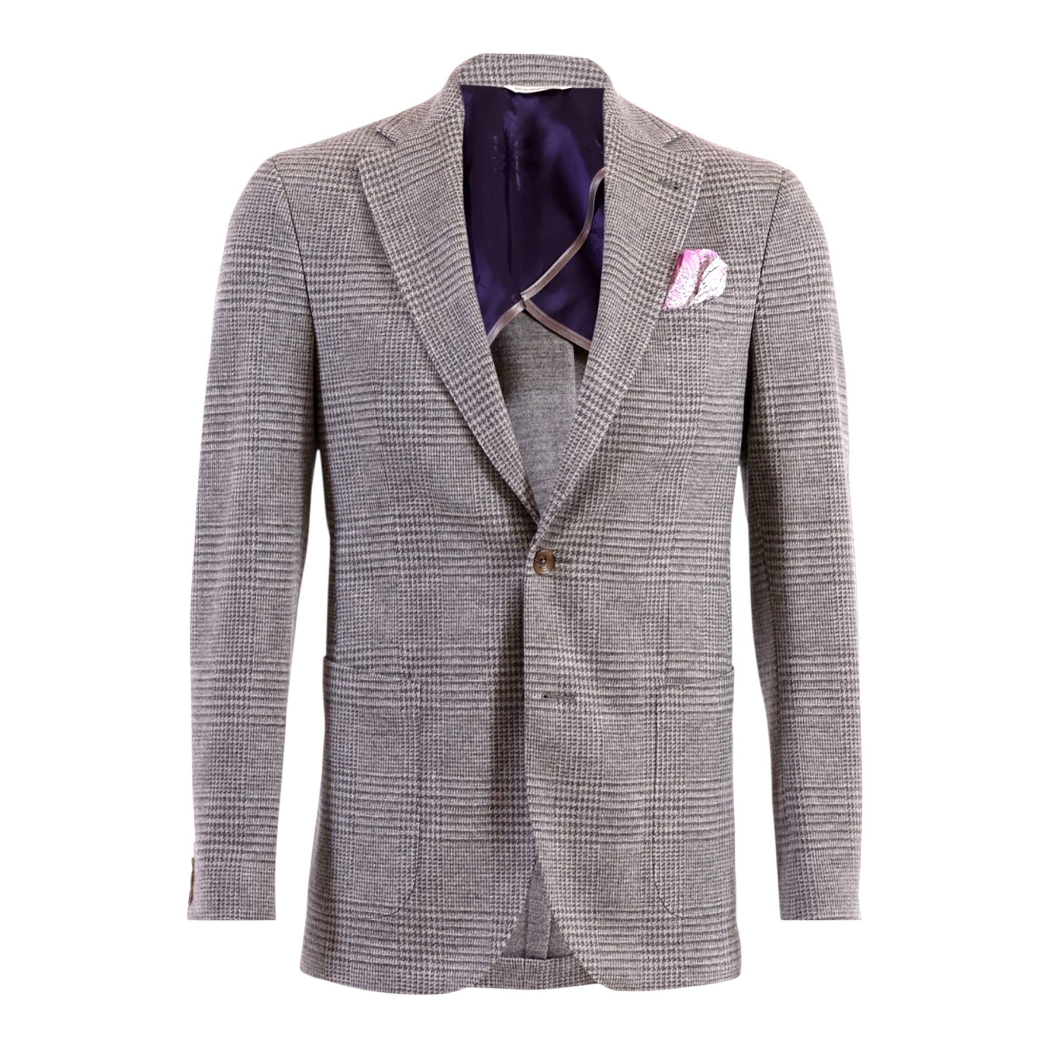 Grey Plaid Blazer - Loro Piana Capolavora JACKETS40S