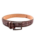 Hand Painted Alligator Belt - Brown BELTS44