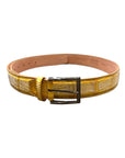 Hand Painted Alligator Belt - Yellow BELTS44