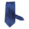 King Cord Striped Seven Fold Silk Tie - Blue TIES