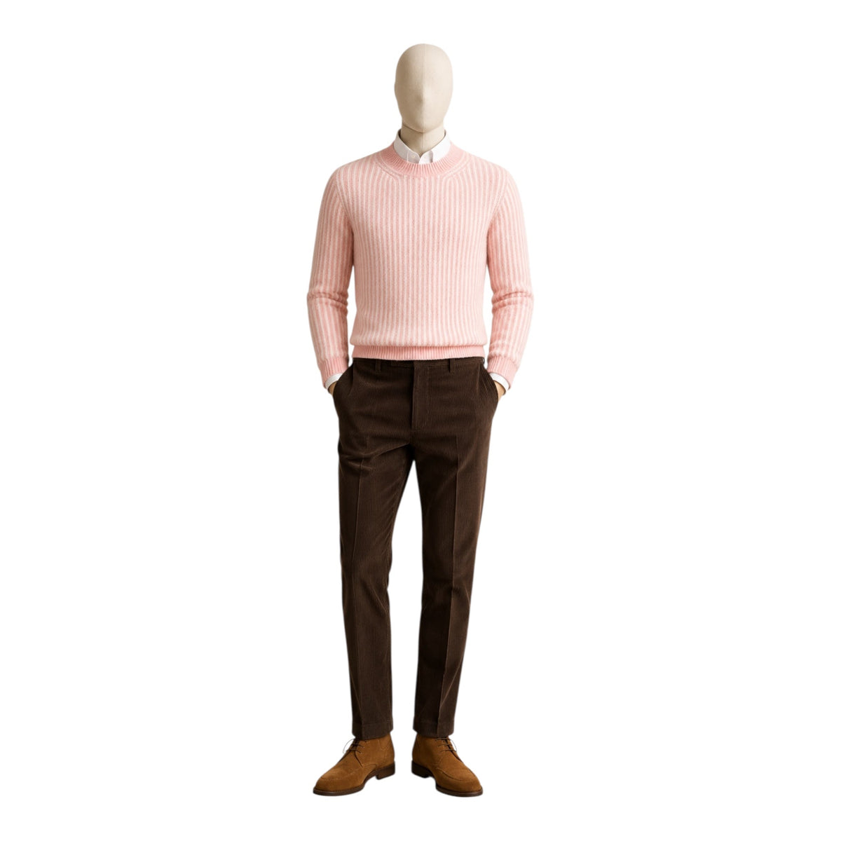 Knitted Cashmere Sweater - Pink SWEATERS50 EU