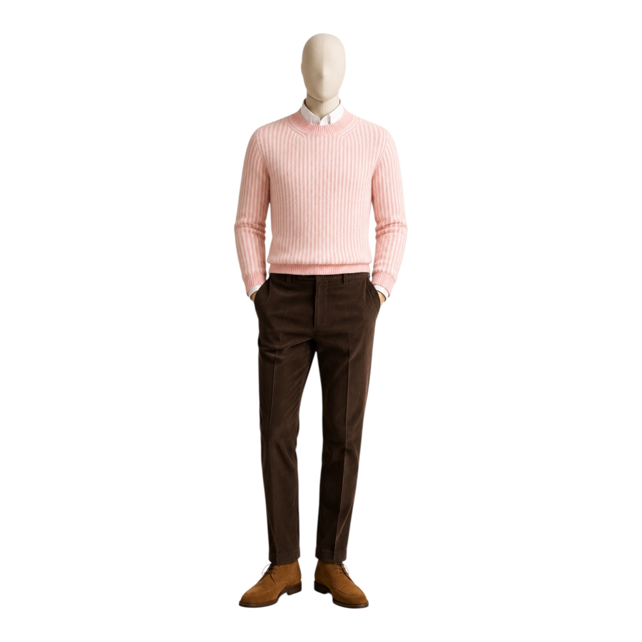 Knitted Cashmere Sweater - Pink SWEATERS50 EU
