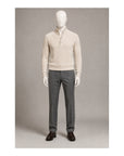Light Natural Cashmere Quarter Button up Sweater SWEATERS50 EU