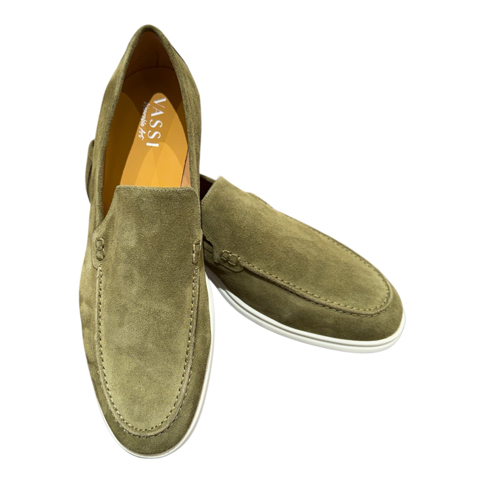 Loafers in Suede - Green Shoes42