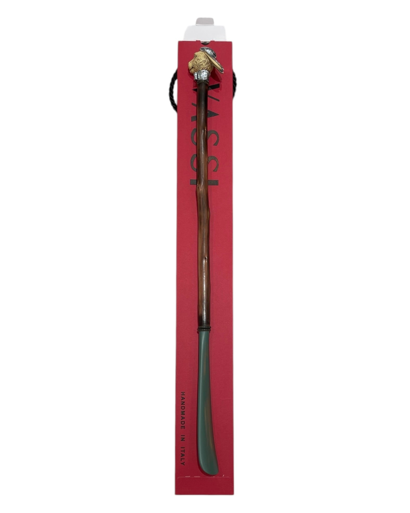 Long Shoehorn - Green Wood Rabbit SHOEHORN