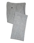 Sartorial One Pleat Melange Wool Pants - Light Grey