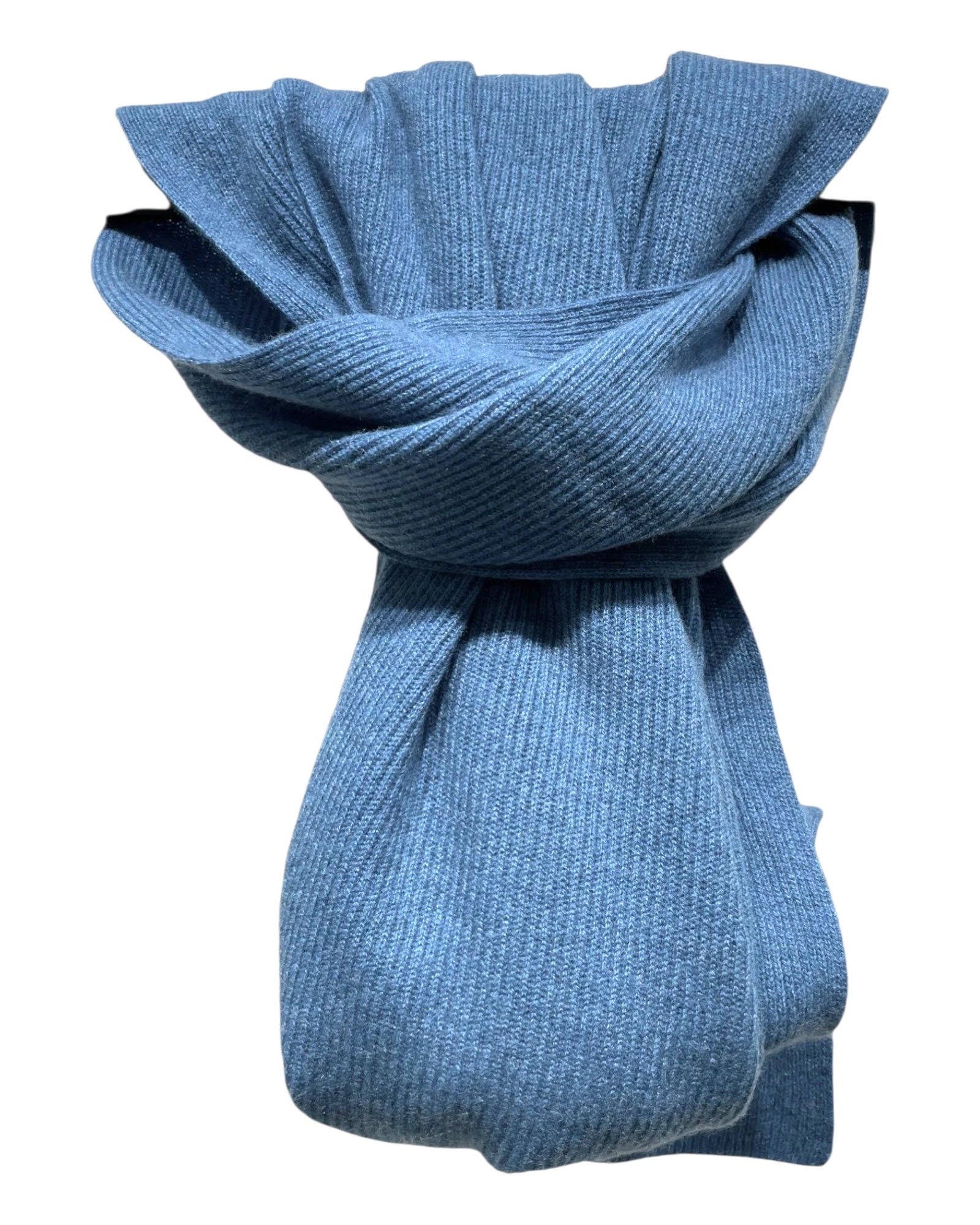 Luxurious Ribbed Cashmere Scarf - Arctic SCARVES