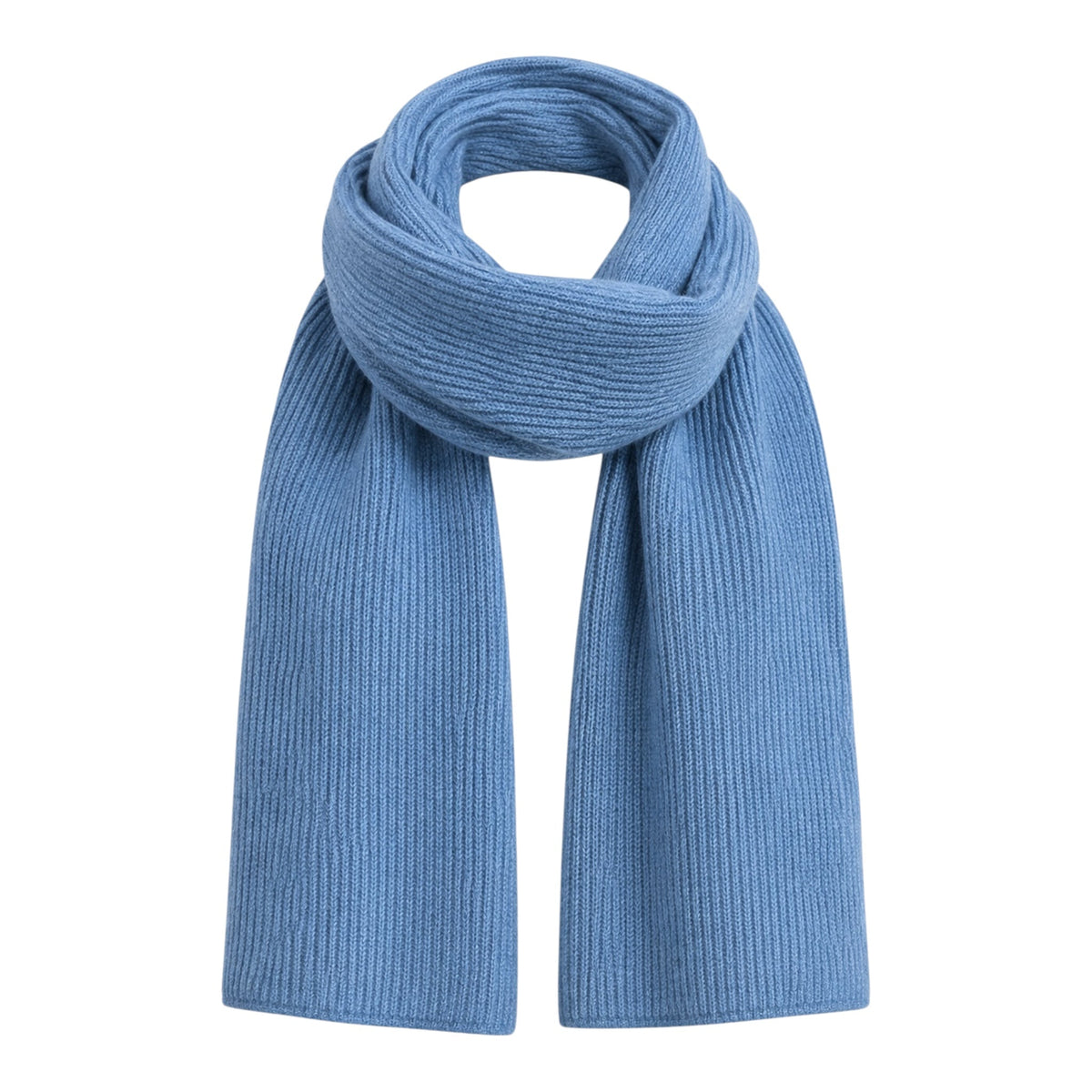 Luxurious Ribbed Cashmere Scarf - Arctic SCARVES