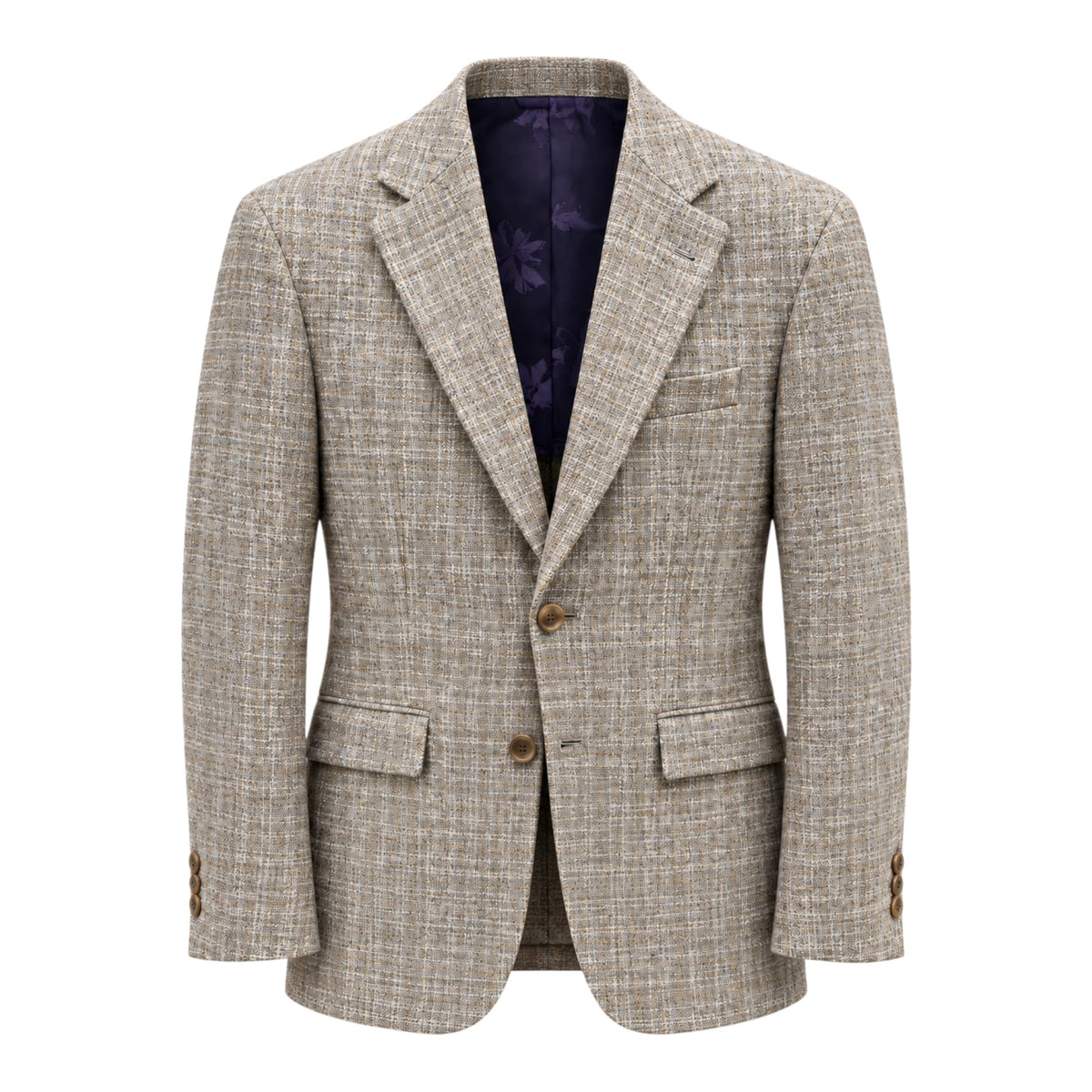 Melange Blazer in Grey,Beige & Brown JACKETS41R