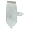Micro Dot Seven Fold Silk Tie - Silver TIES