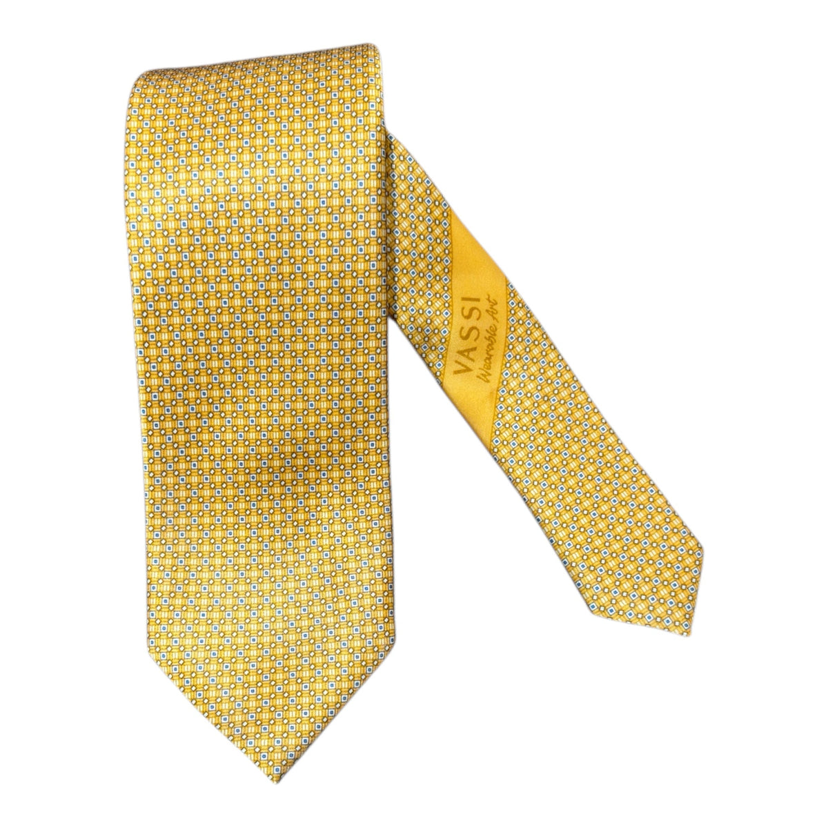 Micro Geometric Seven Fold Tie - Goldenrod TIES