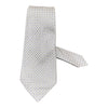Mini - Chain Seven Fold Silk Tie - Silver TIES