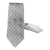 Mini - Floral Seven Fold Silk Tie - Grey TIES