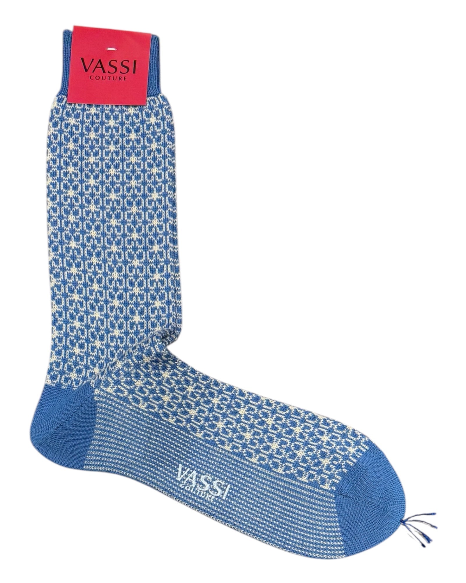 Mosaic Vintage Merino Wool Socks SocksBlue