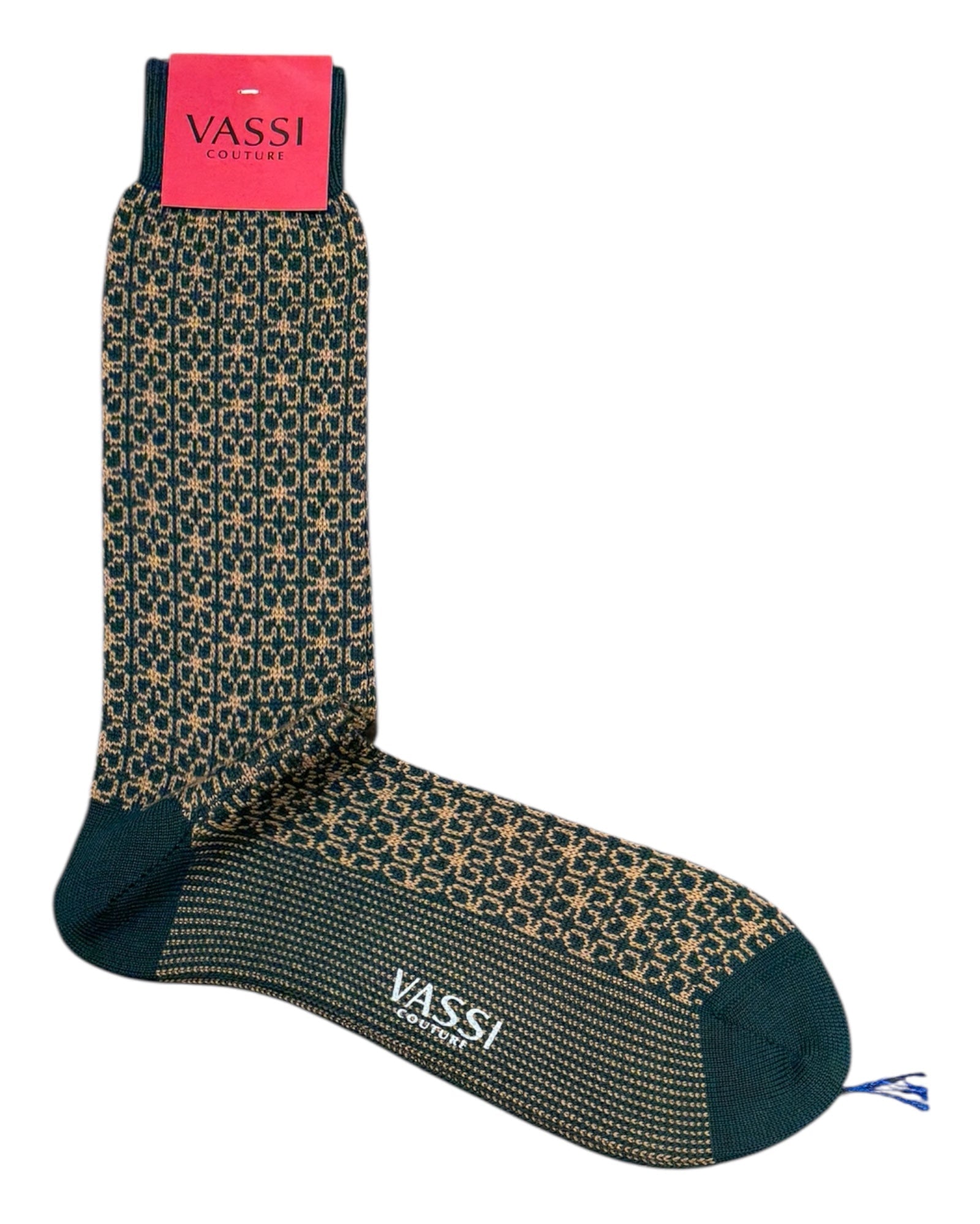 Mosaic Vintage Merino Wool Socks SocksGreen