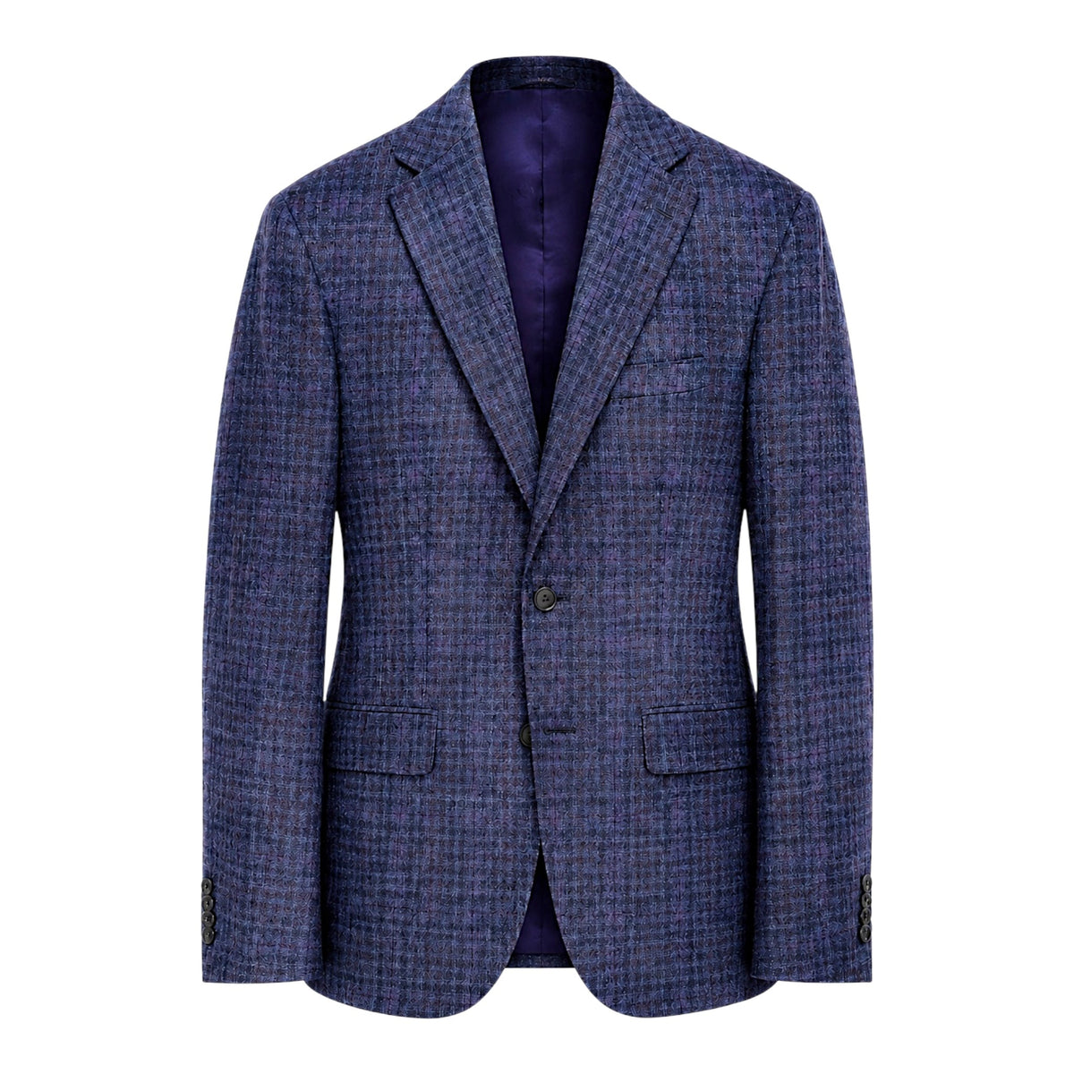 Navy Blue/ Purple Check Sport Jacket JACKETS36S