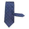 Navy Geometric Seven Fold Silk Tie TIES