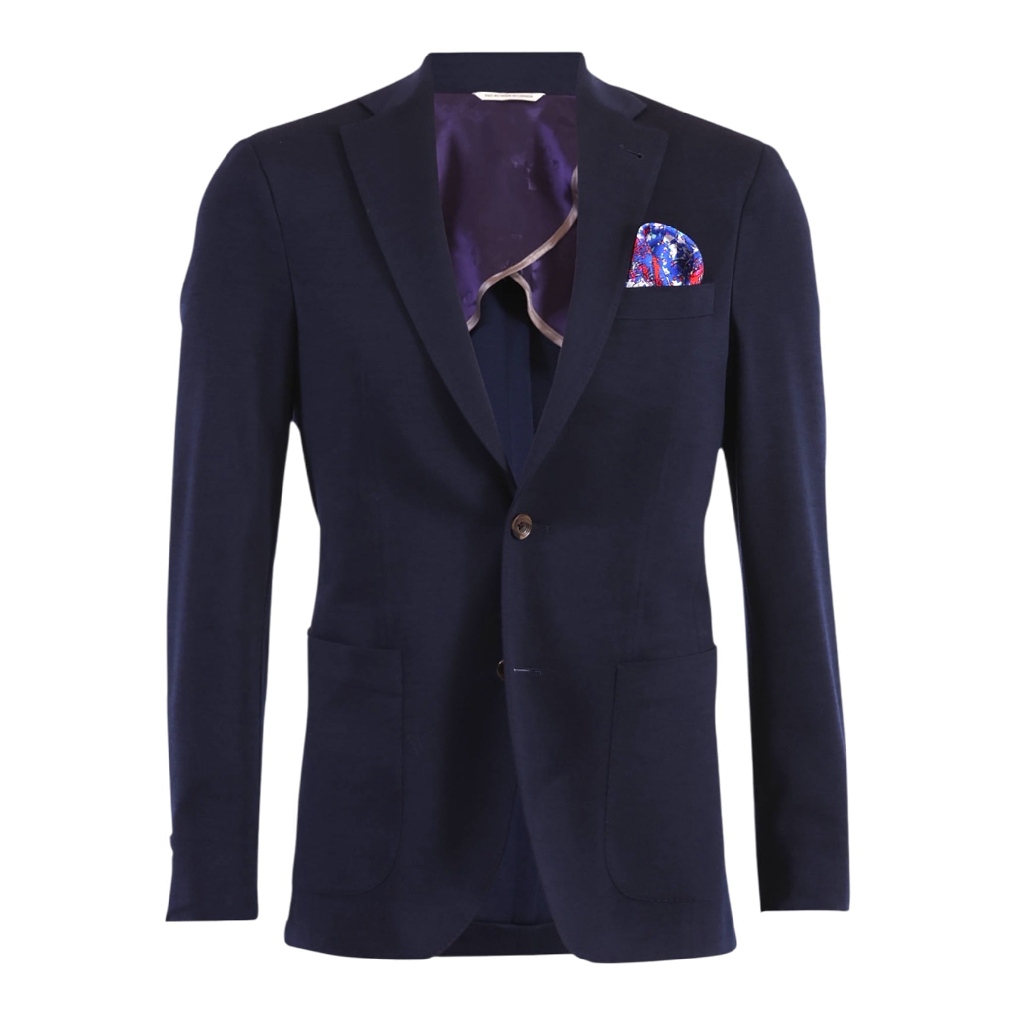 Navy Jersey Blazer - Loro Piana Capolavoro JACKETS36S