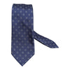 Navy Mini Floral Seven Fold Silk Tie TIES