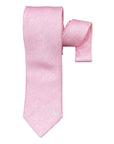 Pink Silk Tie with White Ribbon TIES & BOWTIES
