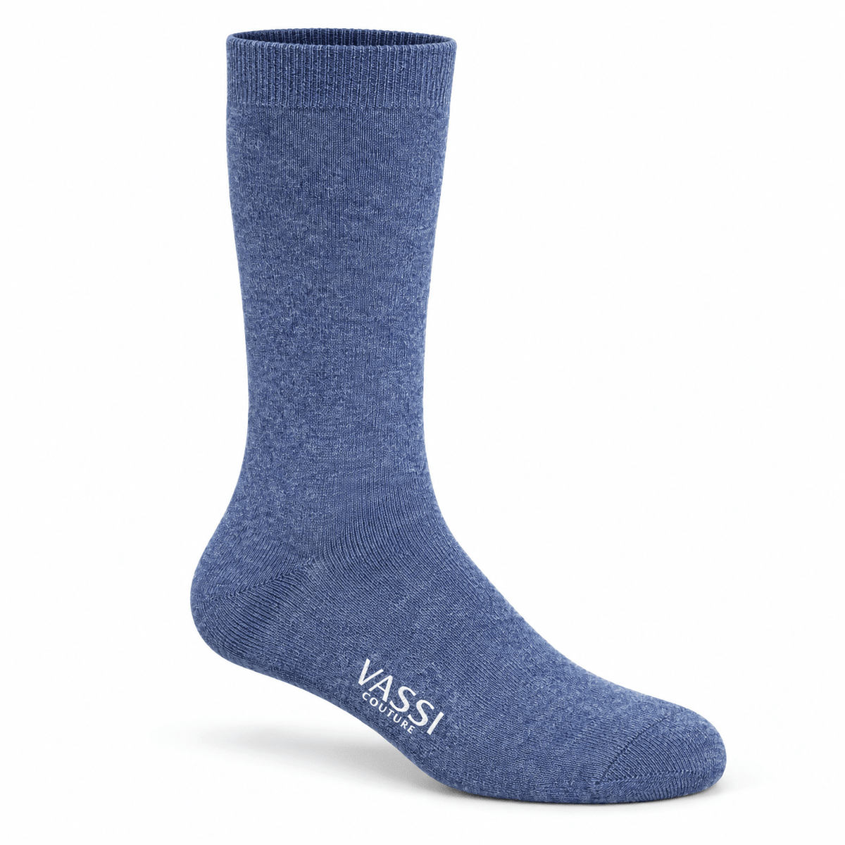 Plain Cashmere Socks SocksBlue