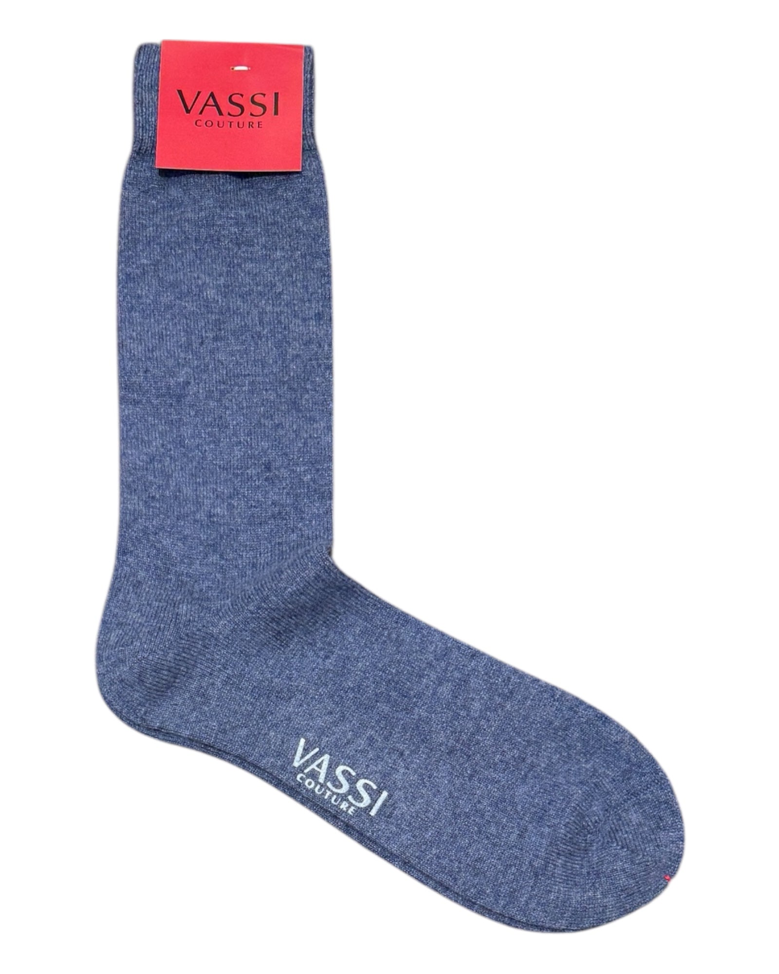 Plain Cashmere Socks SocksBlue