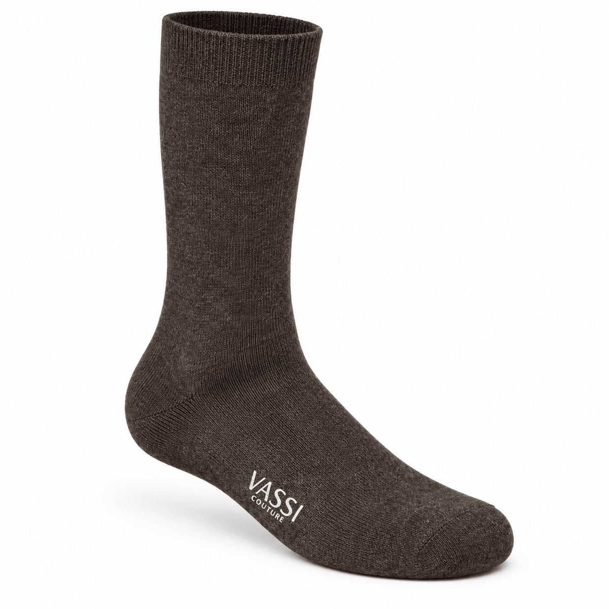 Plain Cashmere Socks SocksBrown