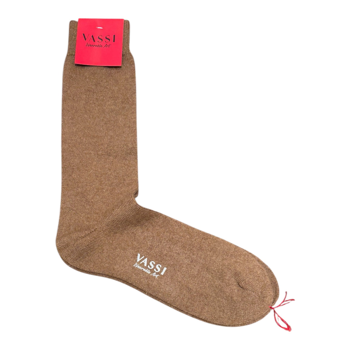 Plain Cashmere Socks SocksMushroom Brown