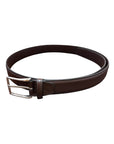 Premium Calfskin, with matching leather on both the outer and inner sides - Dark Brown BELTS46