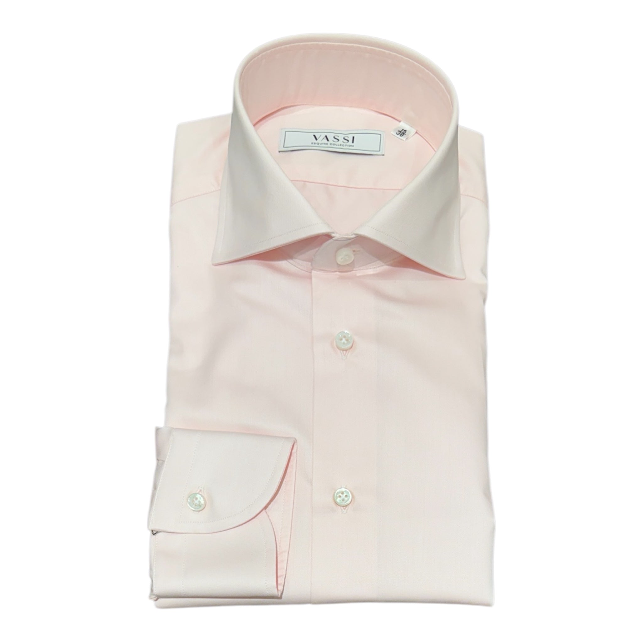 Pure Cotton Dress Shirt - Soft Pink DRESS SHIRTS38 EU