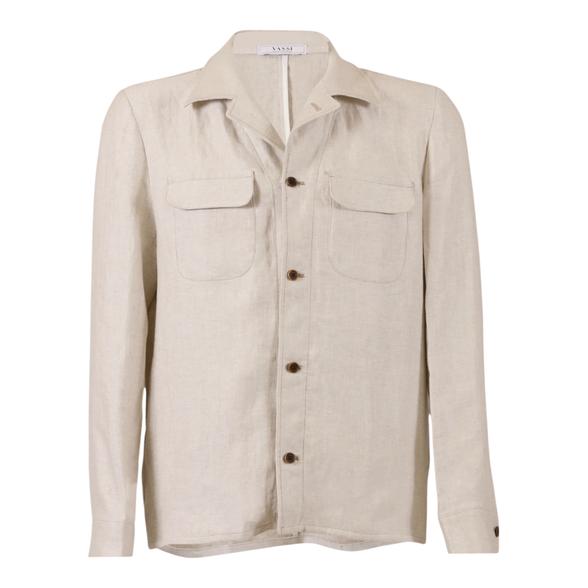 Pure Linen Overshirt - Sand SPORT SHIRTS48 EU