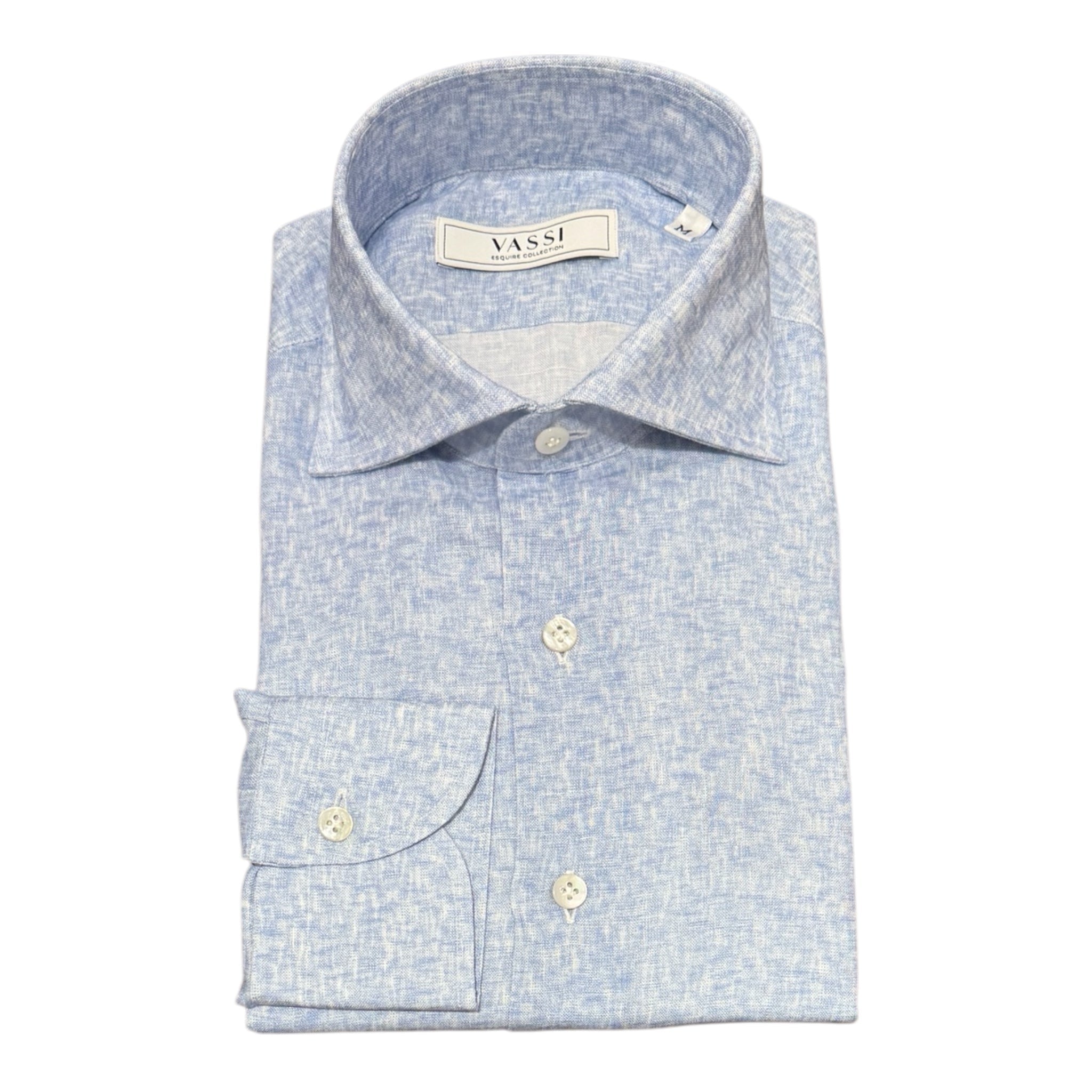 Pure Linen Splash Yarn - Blue SPORT SHIRTSS