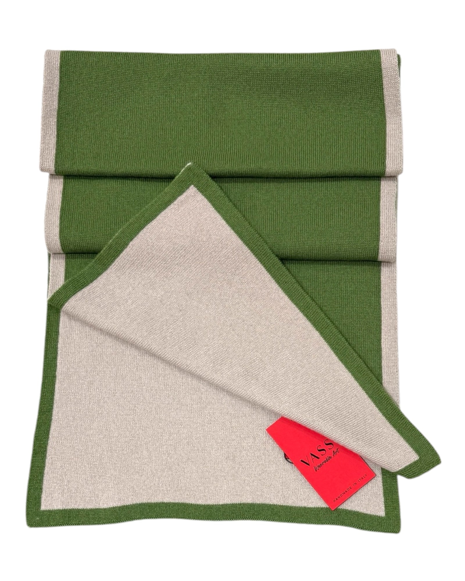 Reversible Cashmere Scarf - Picholine/ Ivory SCARVES