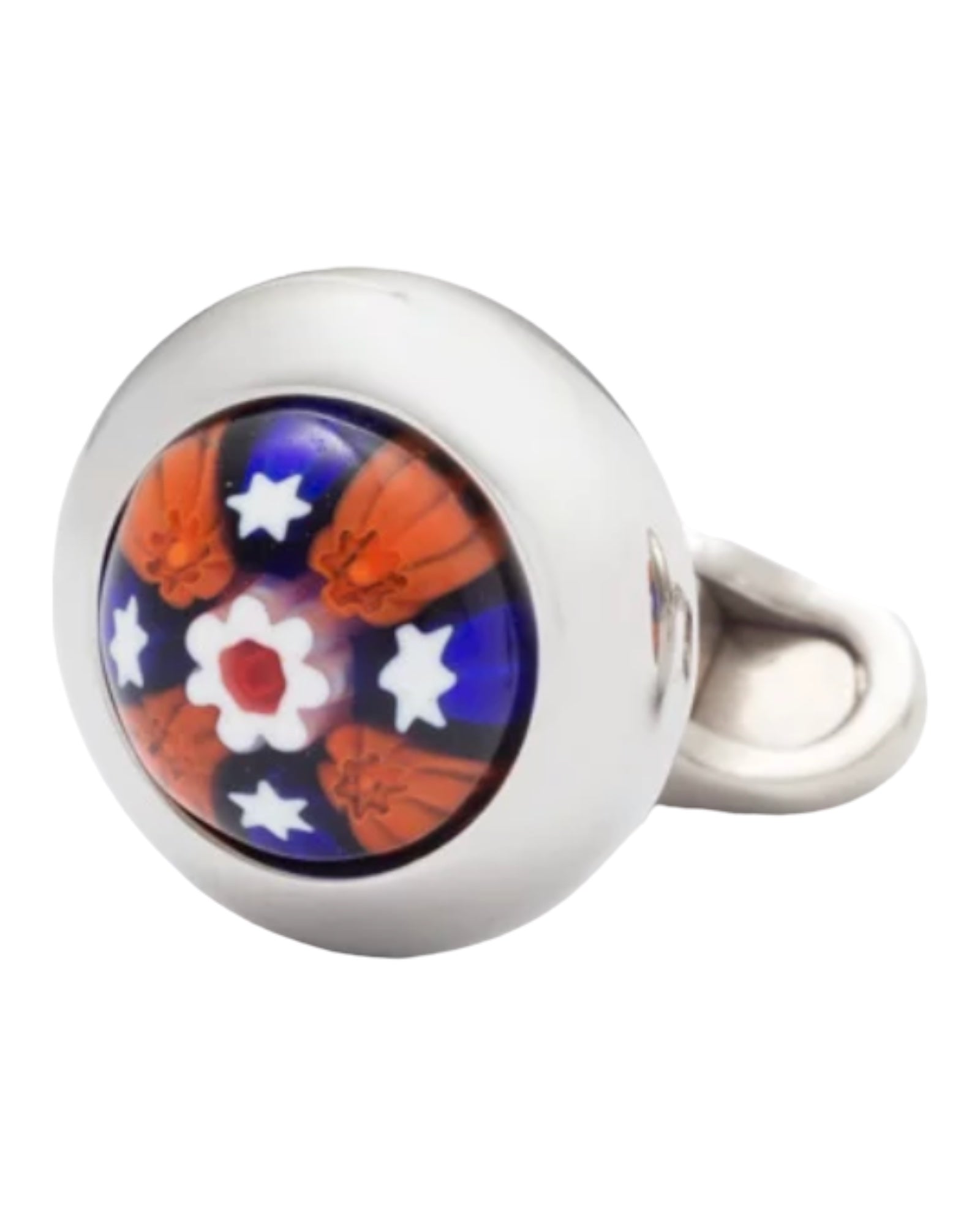 Round Murano Glass Cufflinks - Brown Cufflinks