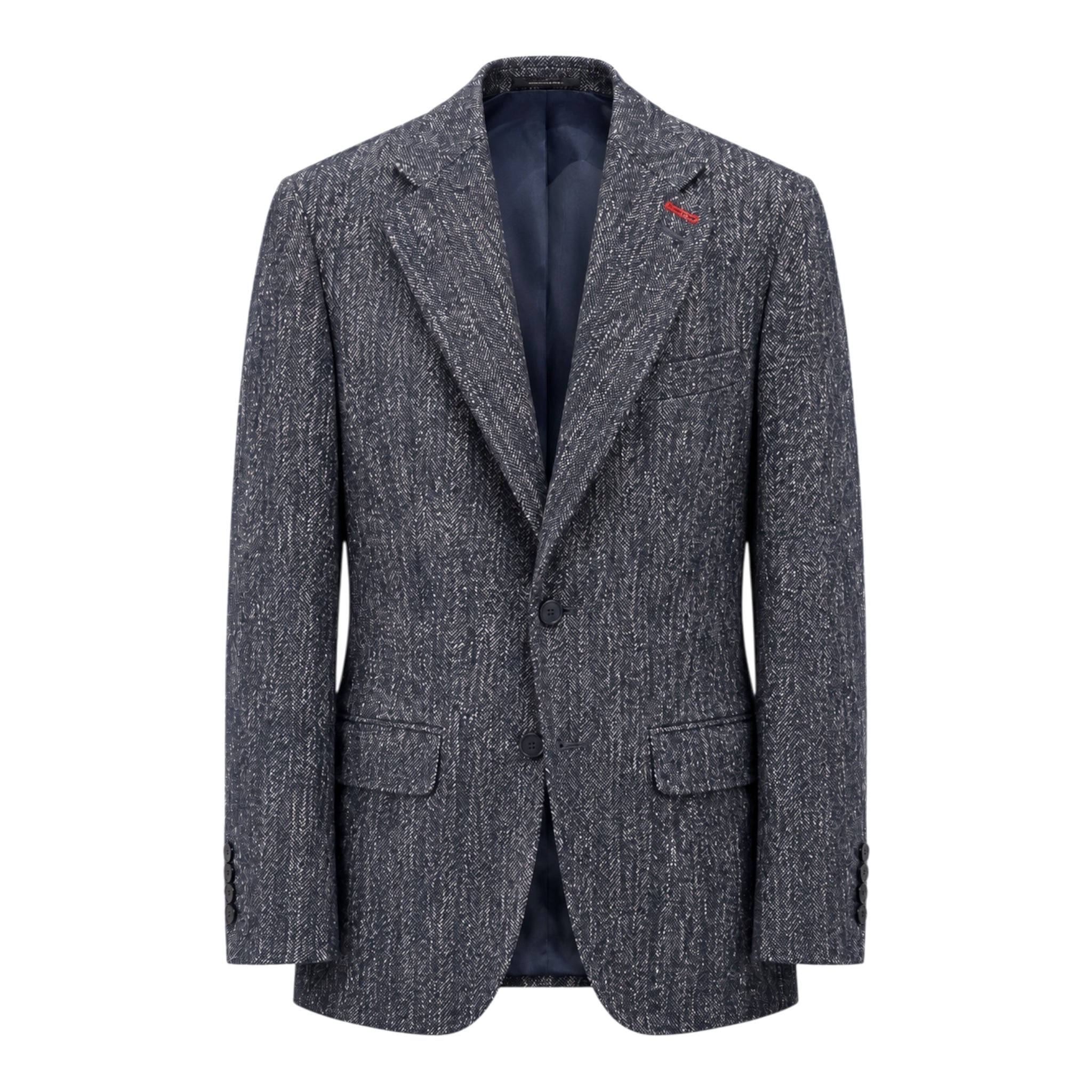 Sartorial Navy &amp; Grey Donegal Sport Coat JACKETS54C EU
