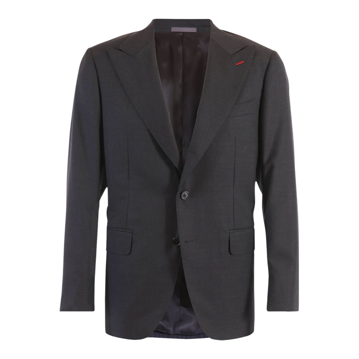 Sartorial Peak Lapel Charcoal Grey Suit - Super 150's SUITS54C EU