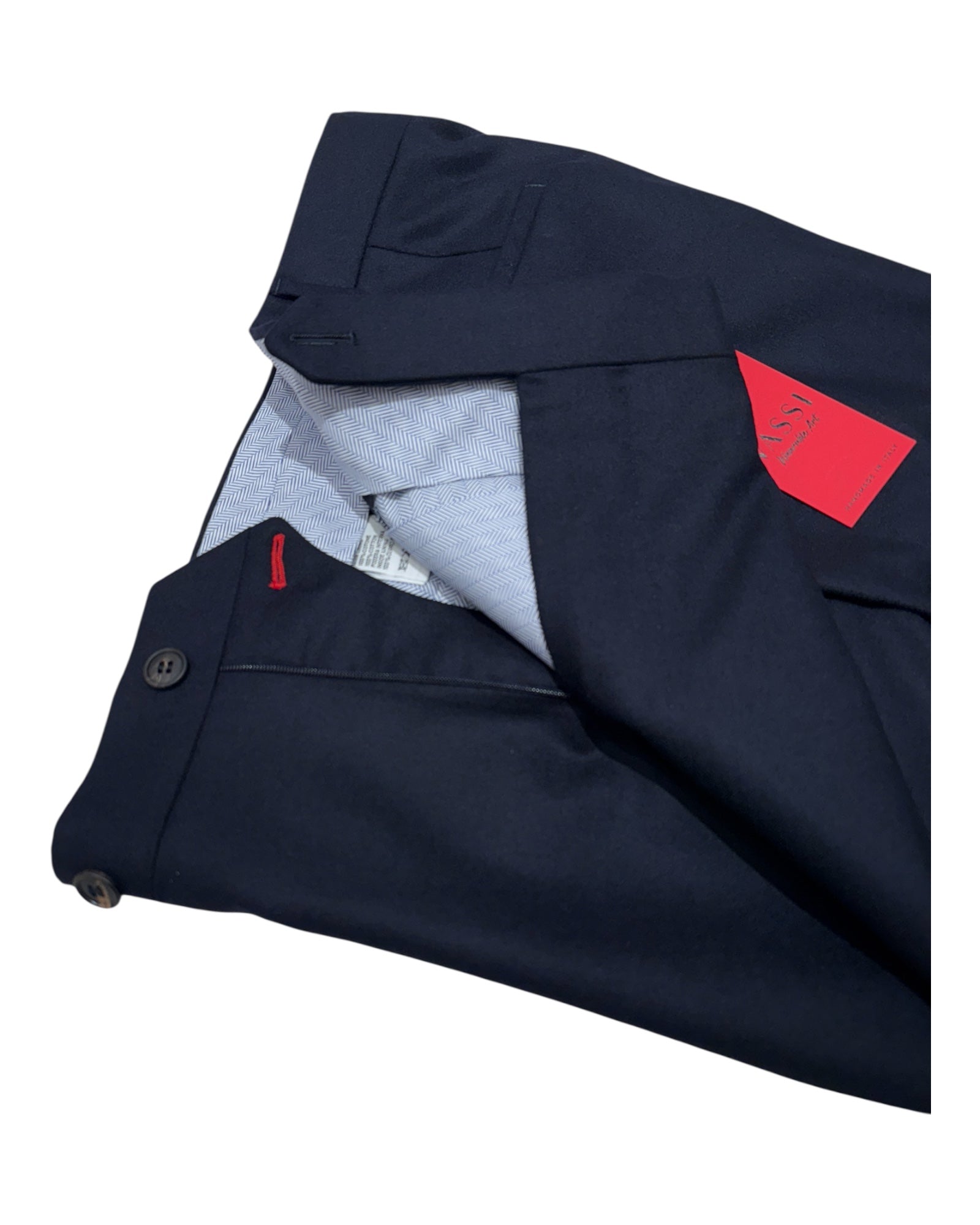 Sartorial Pleated Flannel Trouser - Midnight Blue DRESS PANTS50 EU