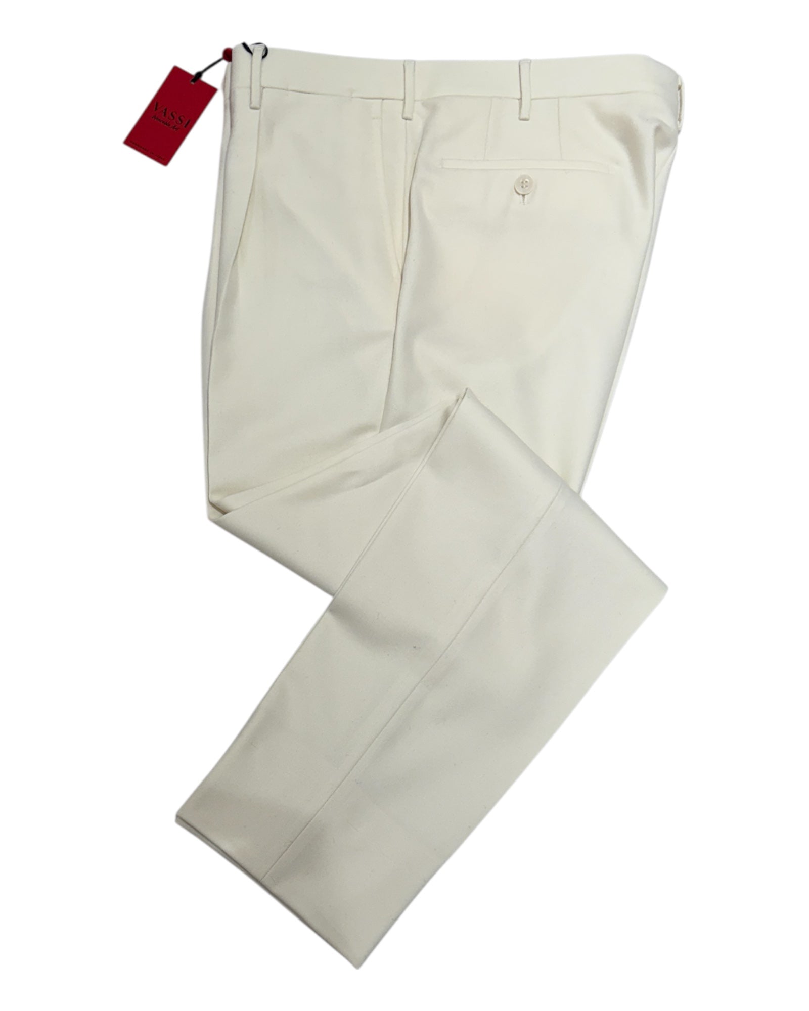 Sartorial Pleated Flannel Trouser - Milk DRESS PANTS50 EU