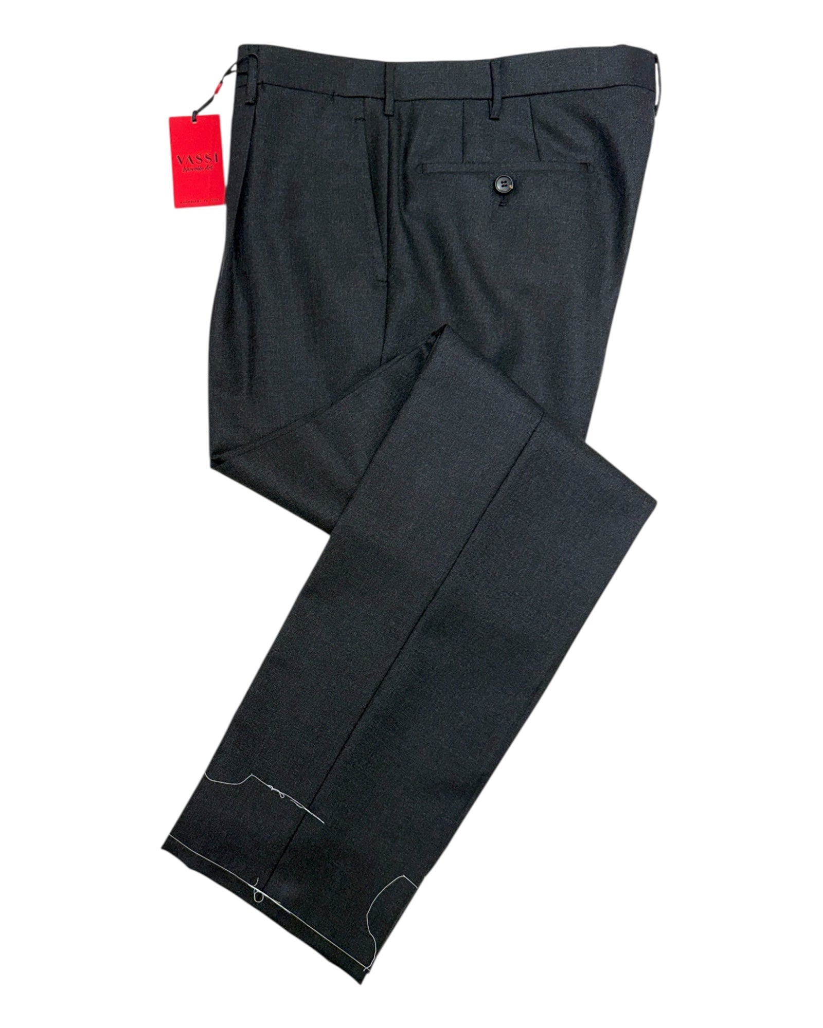 Sartorial Pleated Winter Trouser - Charcoal Grey DRESS PANTS50 EU