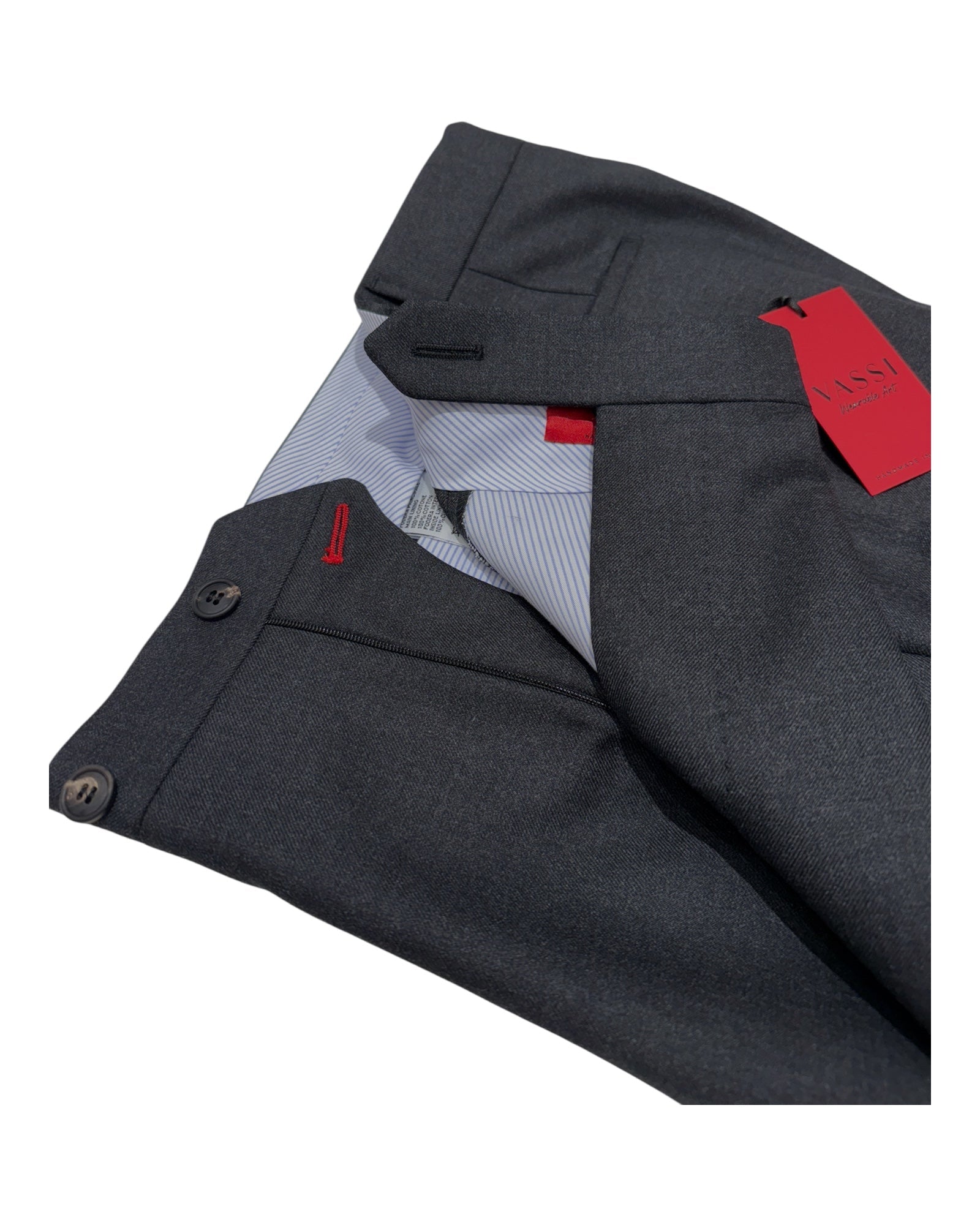 Sartorial Pleated Winter Trouser - Charcoal Grey DRESS PANTS50 EU