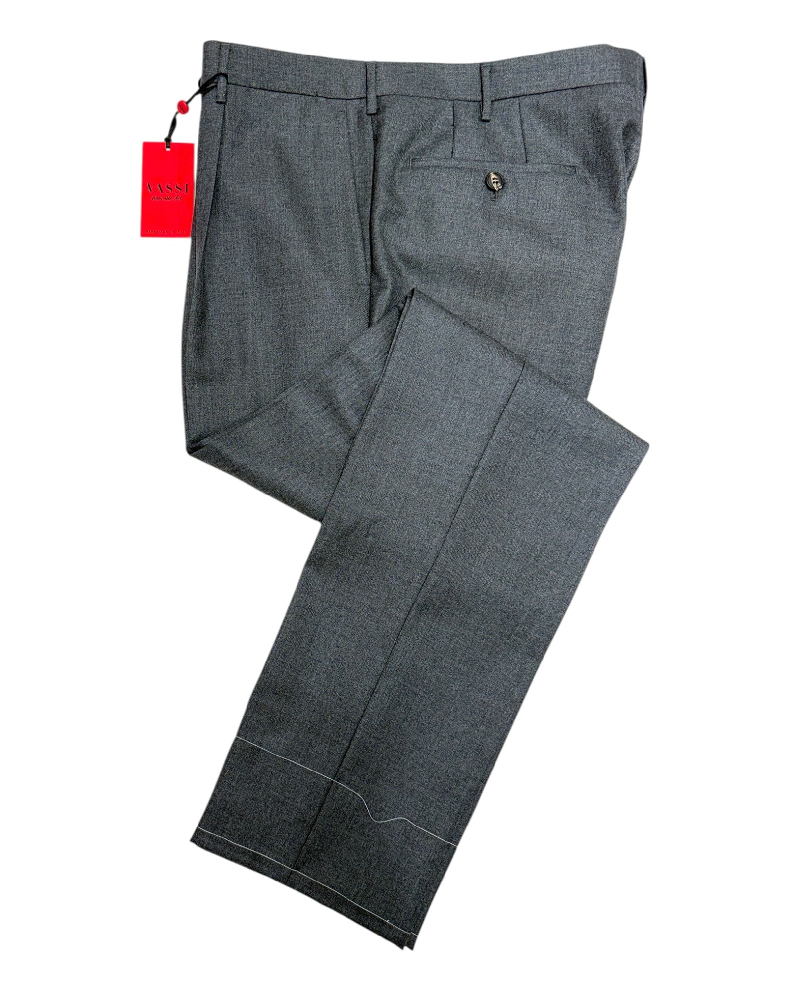 Sartorial Pleated Winter Trouser - Mid grey DRESS PANTS50 EU